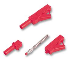 MC (MULTI-CONTACT) - 66.9649-22 - 插頭，4MM 帶護(hù)罩 紅色 