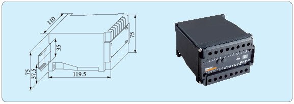 安科瑞三相三線電壓變送器BD-3V3