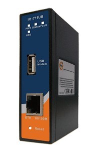  工業(yè)級導軌式3.5G行動VPN路由器--IR-711UB