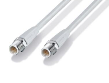 易福門ecolink M12潮濕區(qū)電纜連接，帶有以太網(wǎng)，編碼為D