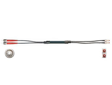 PVC 光纖電纜 | 玻璃纖維，連接器 A：ST，連接器 B：SC