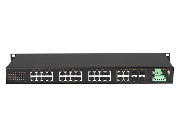 邁威通信MIEN3028G-4GC-24GT 28口二層全千兆機架式工業(yè)以太網(wǎng)交換機